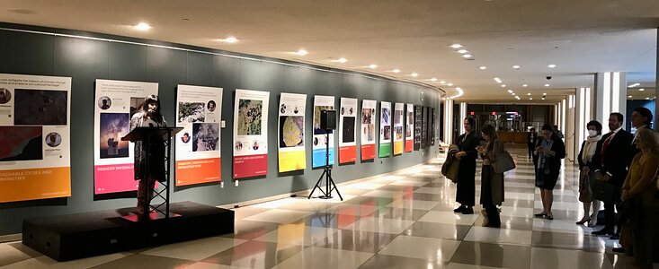 Space4OurPlanet exhibition at the UN Headquarters