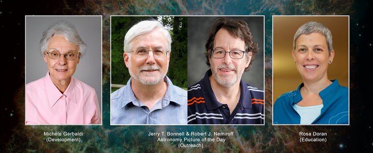 The three 2022 IAU Astronomy Outreach, Development and Education Recipients