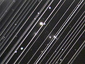 Trails made by Starlink satellites