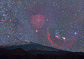 Orion Rises Over Mount Etna