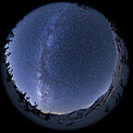 The Milky Way Across the Zenith