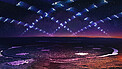 Large satellite constellation above the LOFAR telescope