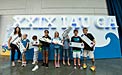 School children with Galileoscopes at the IAU XXIX General Assembly